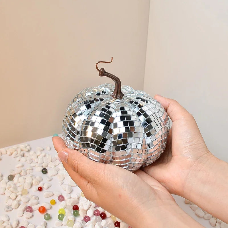 Disco Ball Pumpkin Ornament