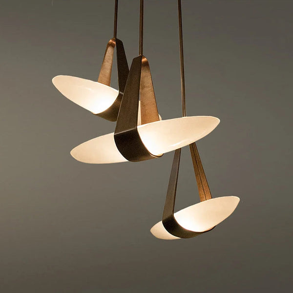 Nordichome Leather Strap Floating Chandelier