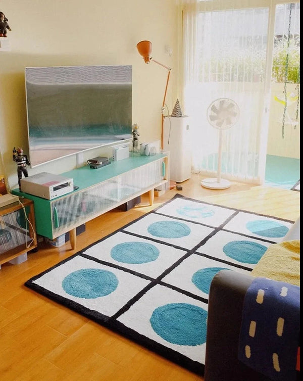 Dot Minimalistic Pattern Area Carpet Rug