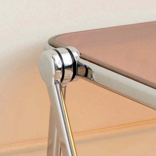 de homê Foldable Acrylic Transparent Medium Side Coffee Table