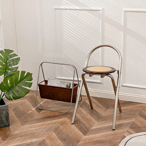 French Rattan Folding Chair