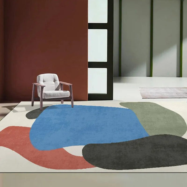 Tapis d'art abstrait moderne