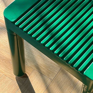 Chaise de salle à manger rétro-contemporaine avec dossier en maille ABS