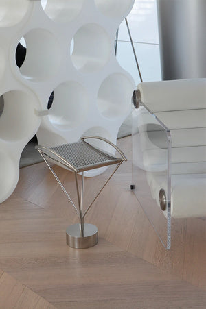 Studio Lima Stainless Steel Arc Side Table