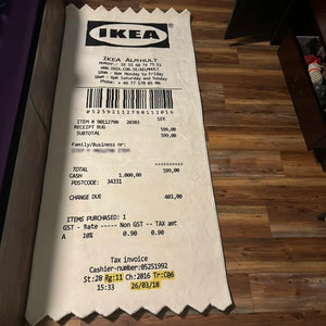 IKEA Receipt Rug
