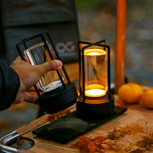 Retro Bar Style Dimming Metal LED Cordless Lamp