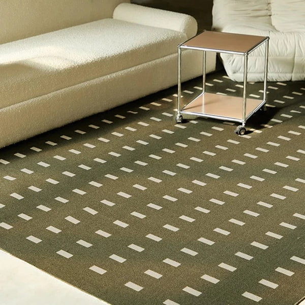 Retro French Rectangle Pattern Carpet Area Rug