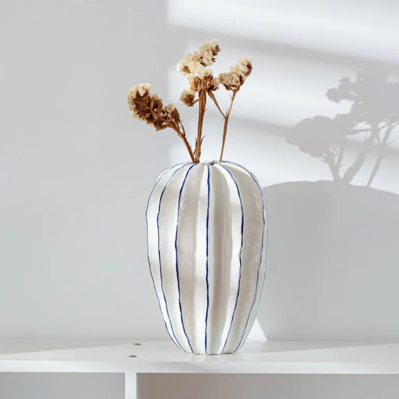 Carambola Shape Ceramic Vase