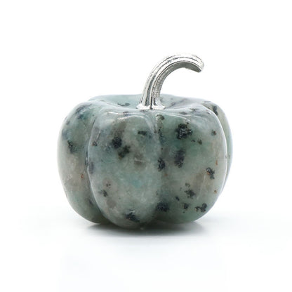 Natural Crystals Stone Pumpkin Statue