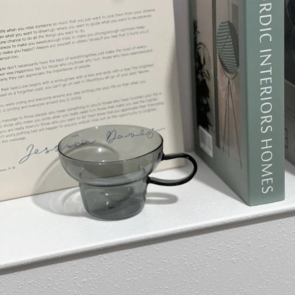 Transparent Colored Glass Retro Mug