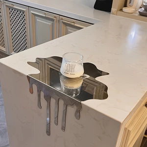 Modü Stainless Steel Melting Plate Ornament