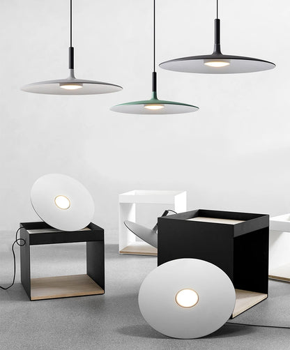 Danish Minimalist Aluminium Dish Ceiling Light