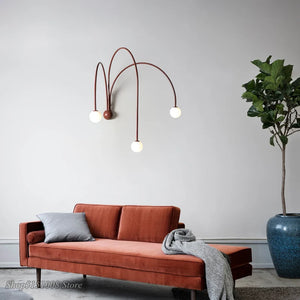 Italian Metal Branch Wall Lamp
