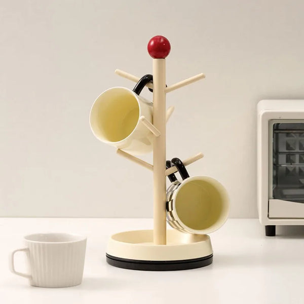 Porte-tasses rotatif rétro Red Ball