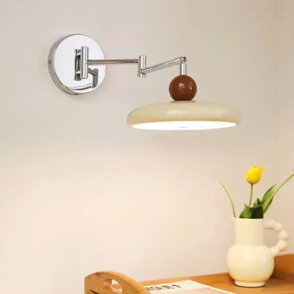 Nordic Retro Ball Top Folding Wall Plug & Fixture Lamp