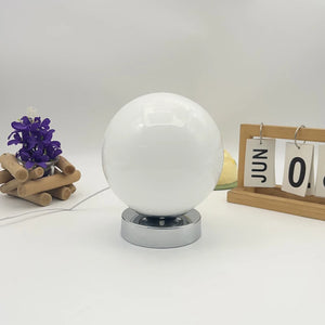 Retro Glass Ball Chrome Table Lamp