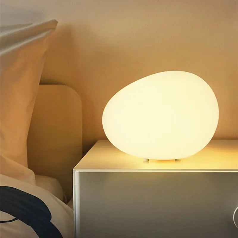 Minimalistic Stone Shape Atmosphere Table Lamp