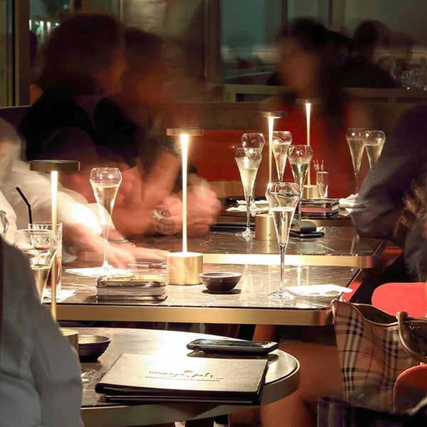 Lampe de table de style restaurant rétro à 3 couleurs tactiles