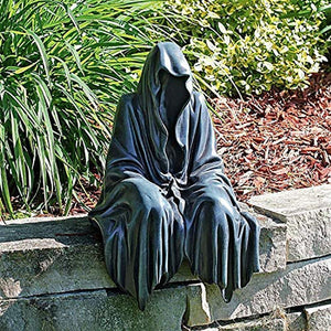 Grim Reaper with Black Robe Nightcrawler Statue