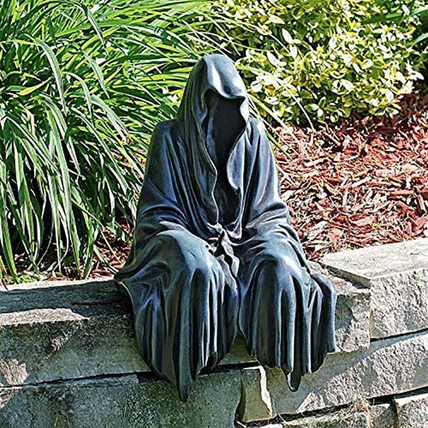 Grim Reaper with Black Robe Nightcrawler Statue