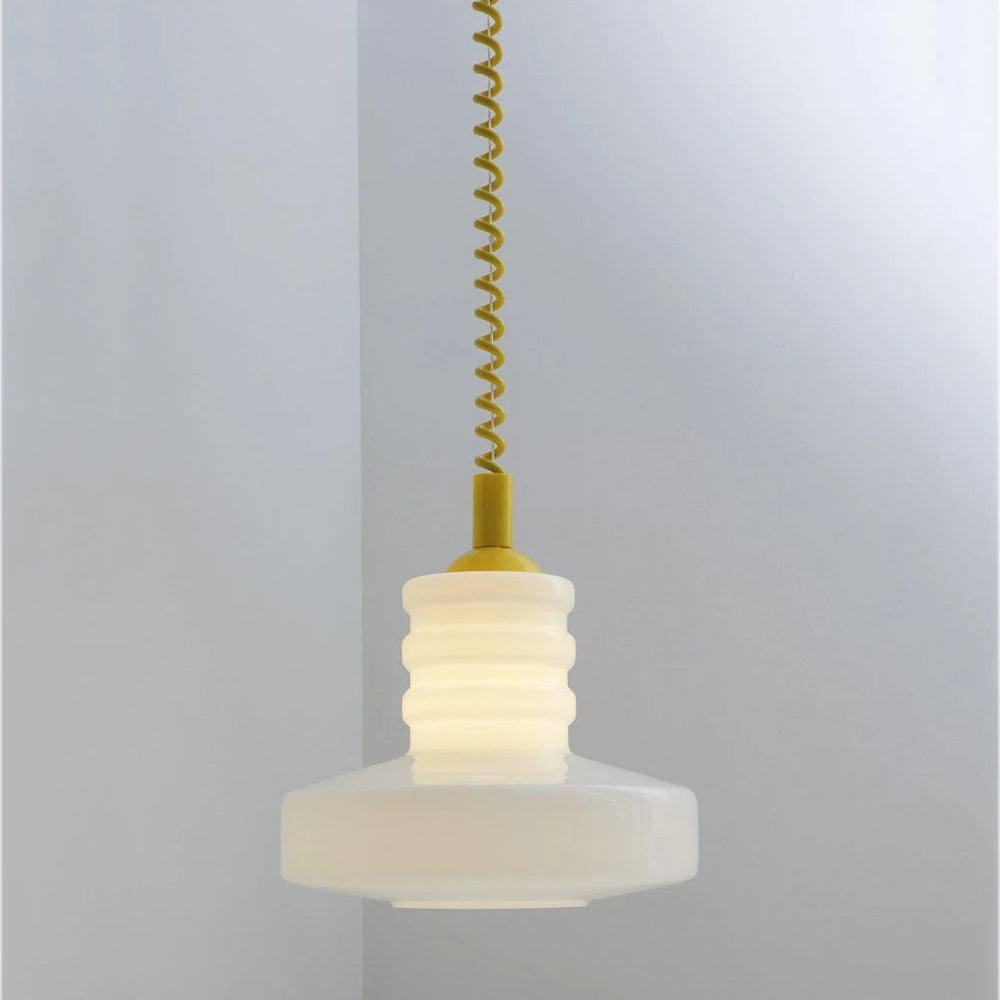 LUNORI Retro Coil-Line Geometric Pendant Lamp