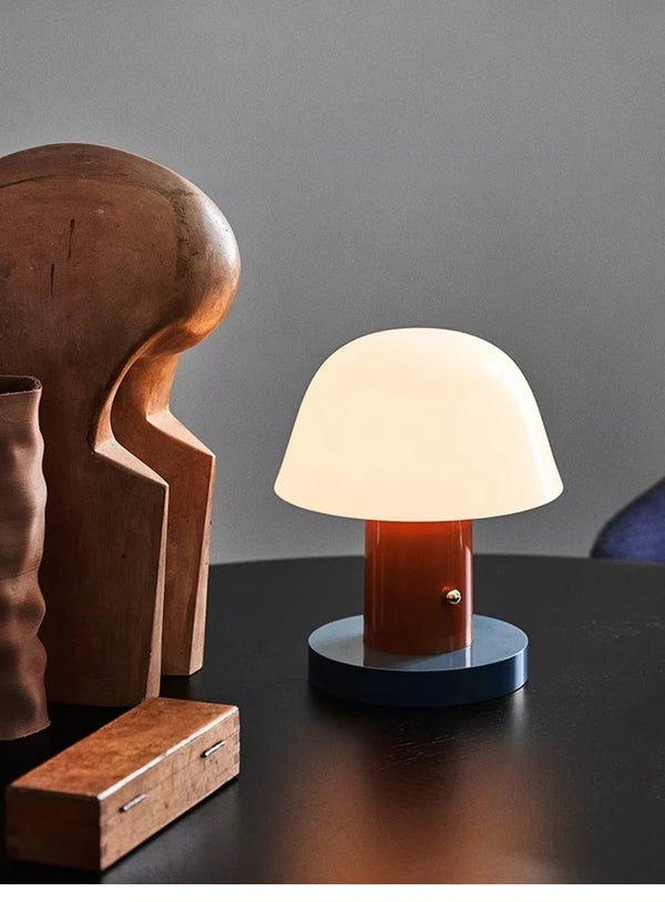 Haus Theory Cordless Mushroom Table Lamp
