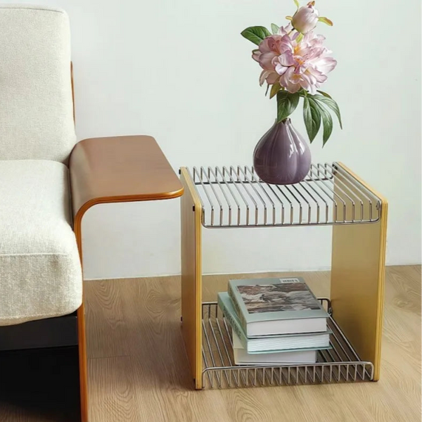Yū Tokyo Antique Modular Metal & Solid Wood Cube Storage