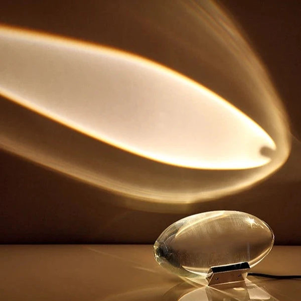 Mini lampe de table en cristal Sunset Sky