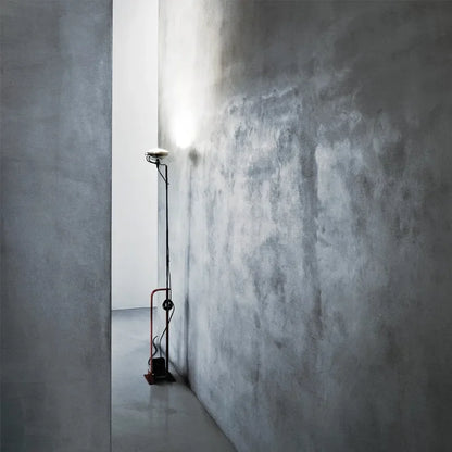 Danish Metal Pole Industrial Halogen Style Floor Lamp