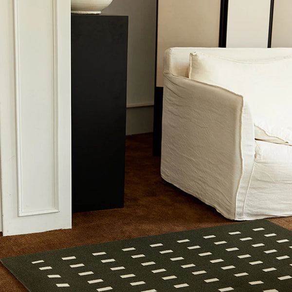 Retro French Rectangle Pattern Carpet Area Rug