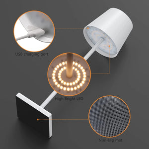 Lampe tactile sans fil de style hôtelier