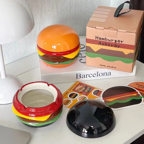 CMYD Burger Ceramic Ashtray