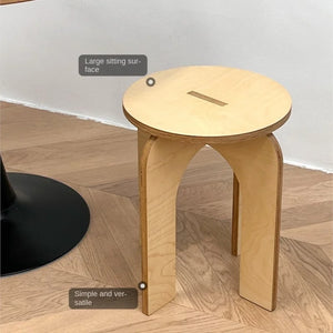 Vintage Cross-Leg Low Stool