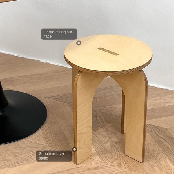 Vintage Cross-Leg Low Stool