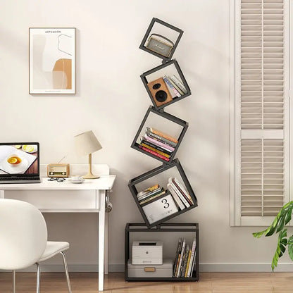 Metal Art Stacked Squre Bookshelf