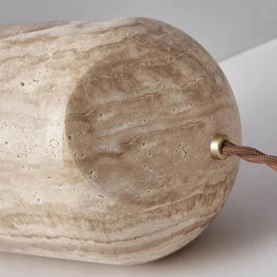 Lampe de table et lampadaire moderne en pierre de travertin