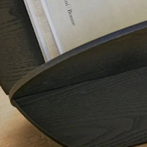 Studio Lima Stainless Steel Oval Floor Magazine Rack