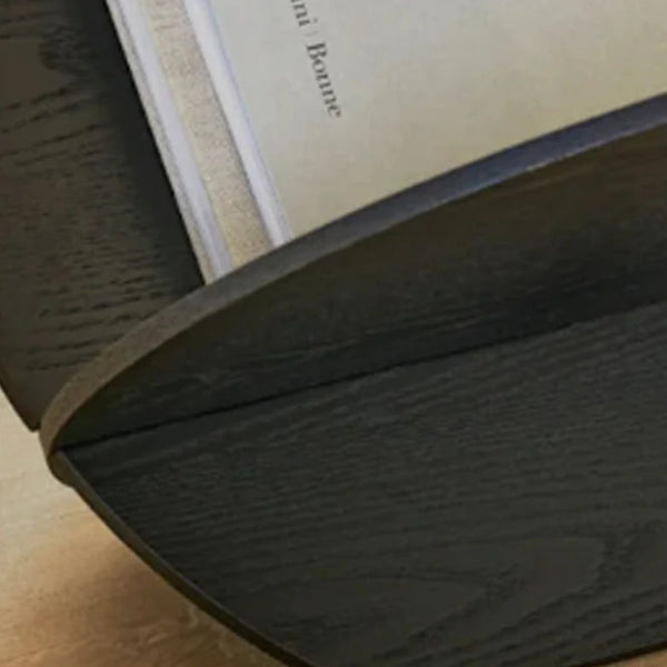 Studio Lima Stainless Steel Oval Floor Magazine Rack