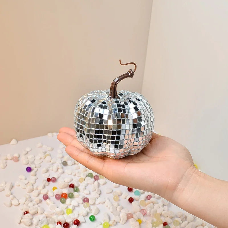 Disco Ball Pumpkin Ornament