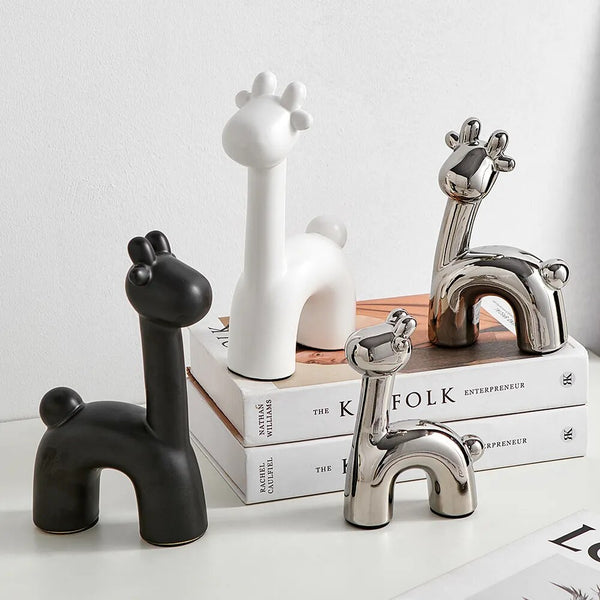 Nordic Abstract Deer Christmas Statue