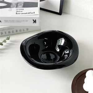 Irregular Wave Ceramic Snack Bowl