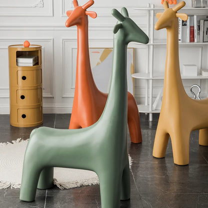 Danish Giraffe Stool Ottoman