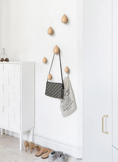 Natural Wood Rain Drop Hanger