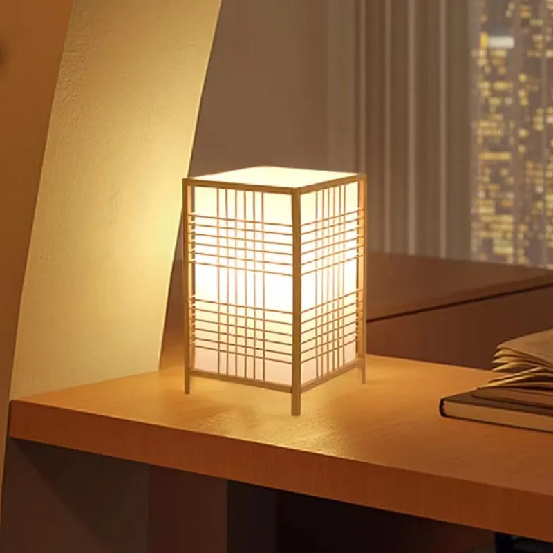 Yū Tokyo Bamboo Woven Japanese Style Table Lamp