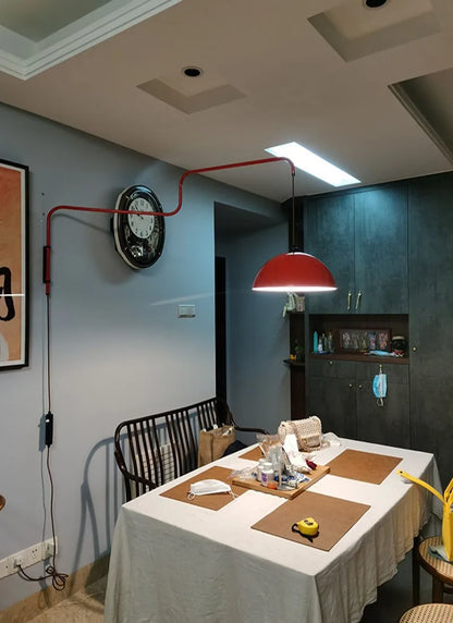 Industrial Pivot Swing Arm Wall Lamp