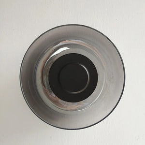 Lampe murale suspendue en forme de bol en verre