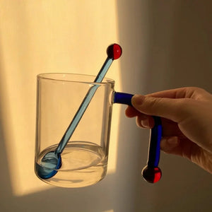 Colored Glass Mixing Spoon
