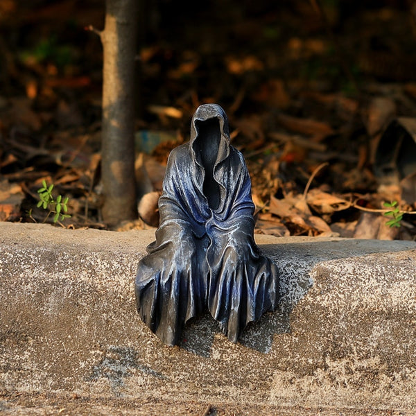 Grim Reaper with Black Robe Nightcrawler Statue