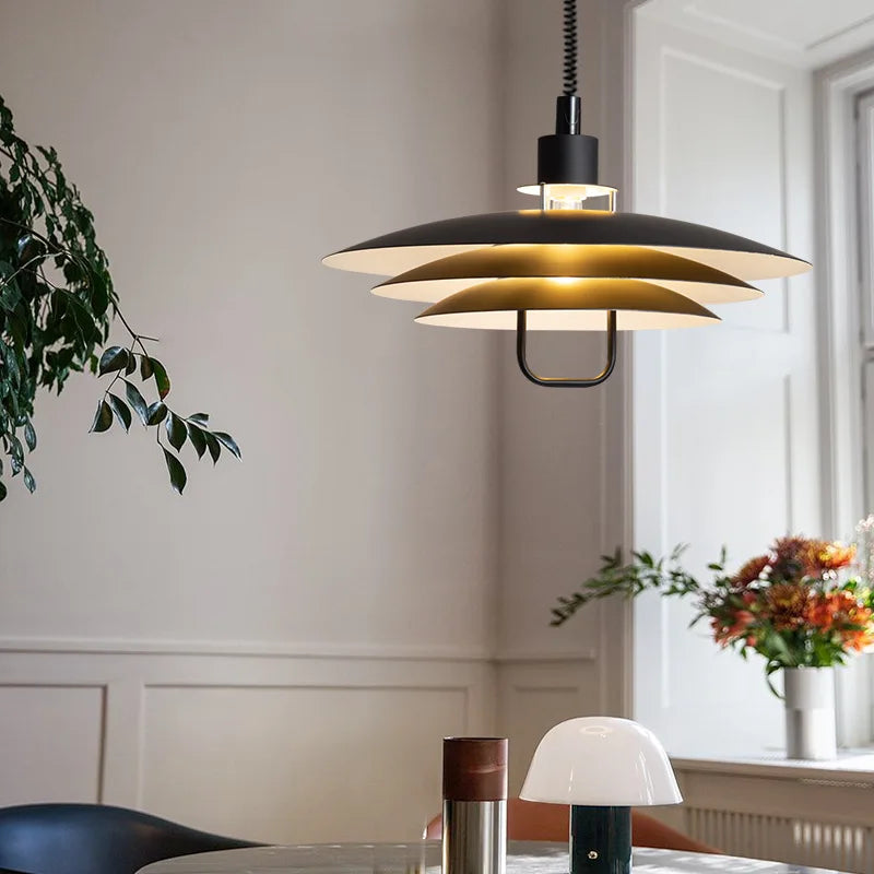 Denmark Design Layered Telescopic Pendant Ceiling Light