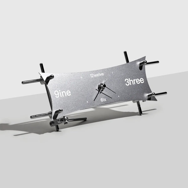 Studio Lima Optical Aluminum Axis Frame Clock